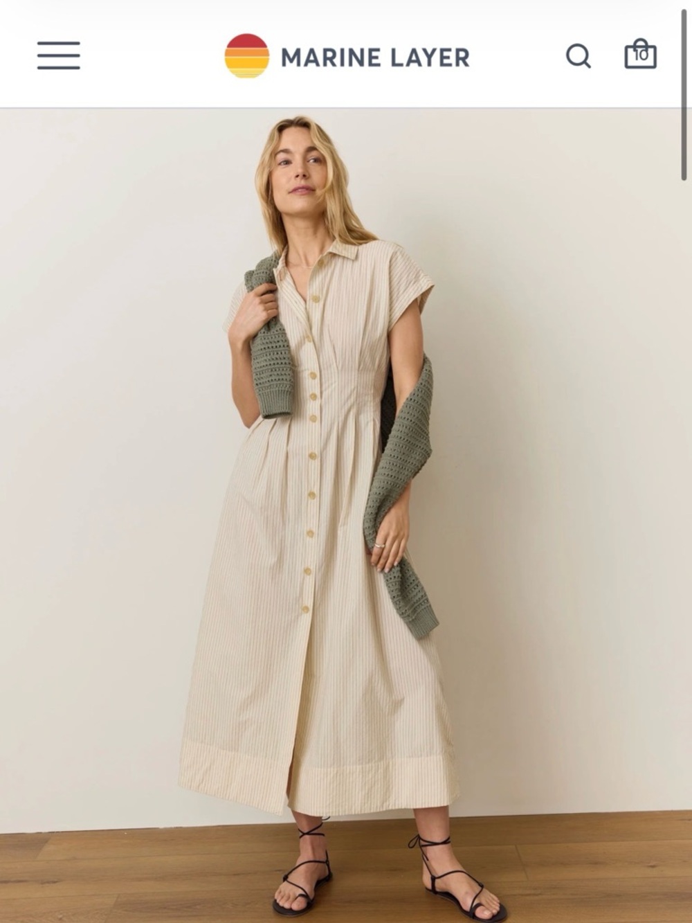 Arden Midi Shirt Dress